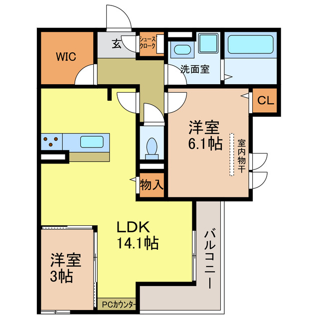 間取り：227102495917