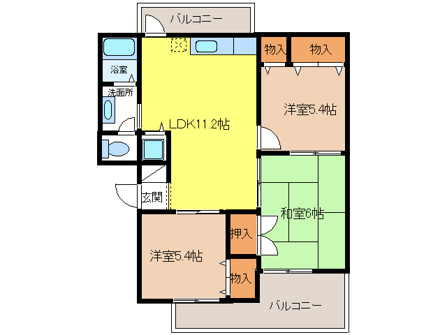 間取り：227100566395